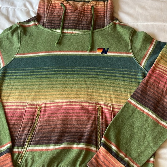 Aviator Nation Multicolor Striped Hoodie - Picture 6 of 14